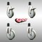 Service Caster 5 Inch 316SS Gray Poly Swivel 1-3/4 Inch Expanding Stem Caster Lock Brake, 2PK SCC-SS316TTLEX20S514-PPUB-2-S-2-134 - alternate 4